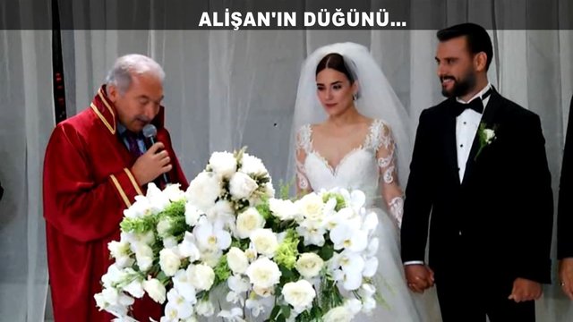 Alişan ve Buse Varol çiftinin masal gibi düğününden görüntüler!