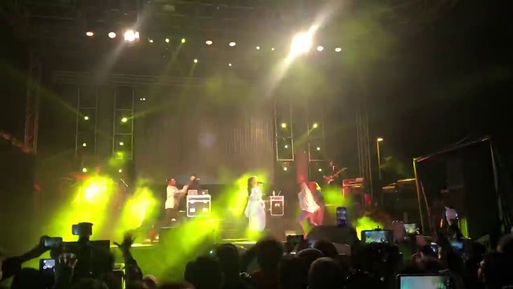 Inna İstanbul konserinde sahneden yere düştü