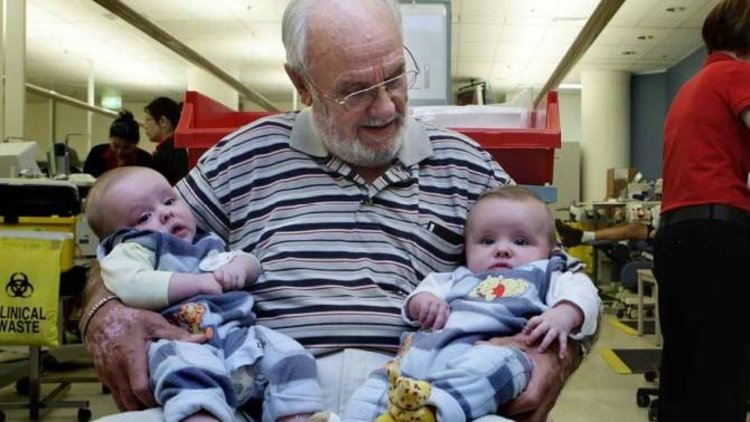 Altın kollu adam! Kanıyla milyonlarca bebeği kurtardı...