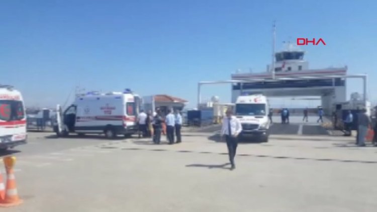 Pendik'te feribot kıyıya çarptı, yaralılar var