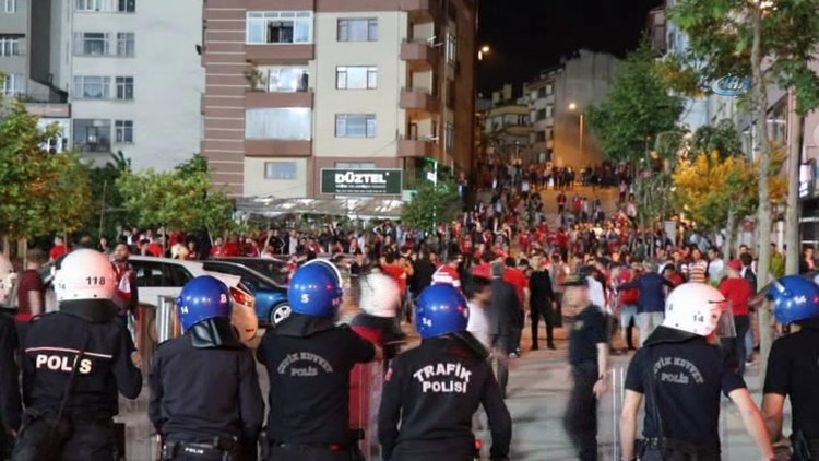 Boluspor - Gazişehir Gaziantep maçı sonrası olaylar çıktı