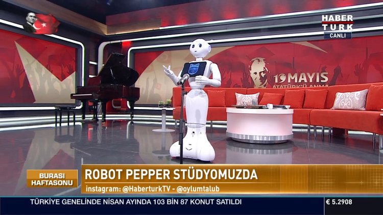Robot Pepper Habertürk'te