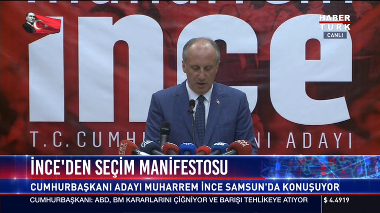 İnce'den seçim manifestosu