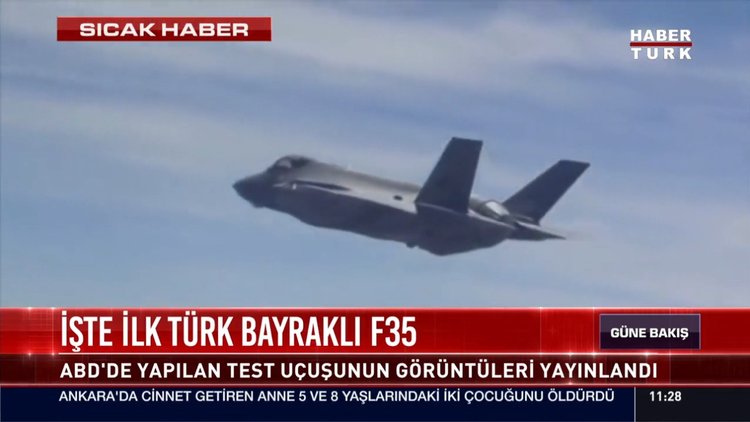 İşte ilk Türk bayraklı F35