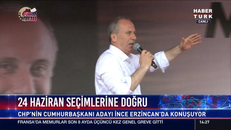 Muharrem İnce Erzincan'da