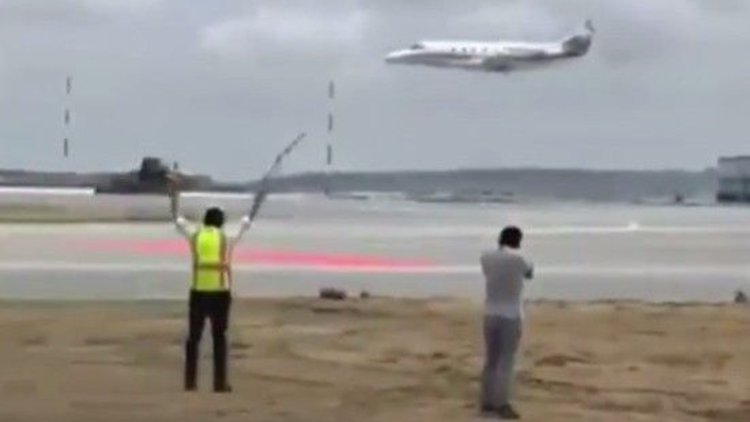 Test uçuşları başladı! Yeni havalimanında 'ilk pas'