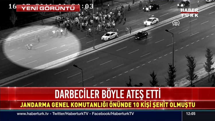 15 Temmuz'dan yeni görüntü! Darbeciler böyle ateş etti