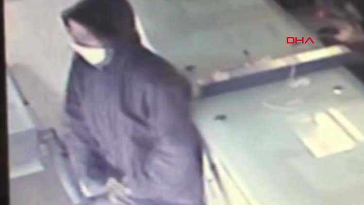 Beykoz'da PTT soygunu kamerada