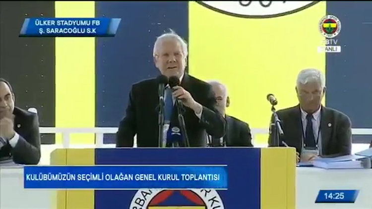 Ali Şen 'Ali Koç' dedi, Aziz Yıldırım "Ben buradayım bir yere gitmiyorum" cevabını verdi