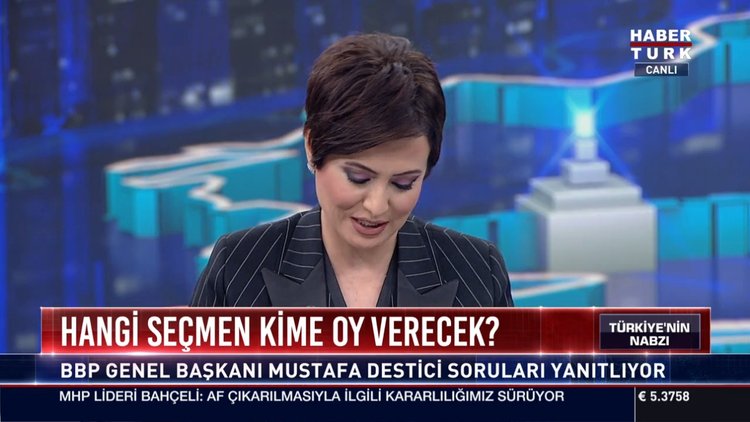 BBP Partisi Genel Başkanı Destici Habertürk TV'de