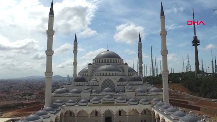 Çamlıca Camii'nde sona doğru