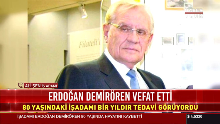 Demirören Holding Yönetim Kurulu Başkanı Erdoğan Demirören vefat etti