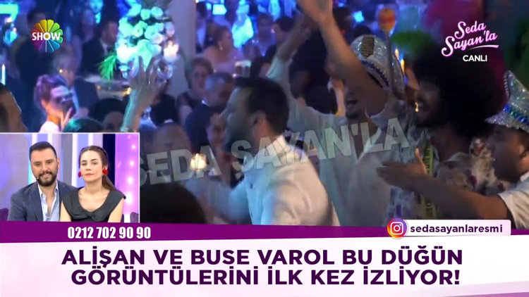 Alişan ve Buse Varol'un düğün görüntüleri
