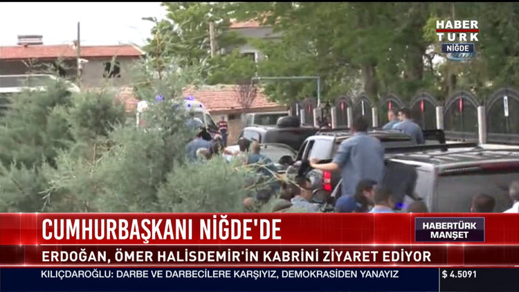 Cumhurbaşkanı Niğde'de Ömer Halisdemir'in kabrini ziyaret etti