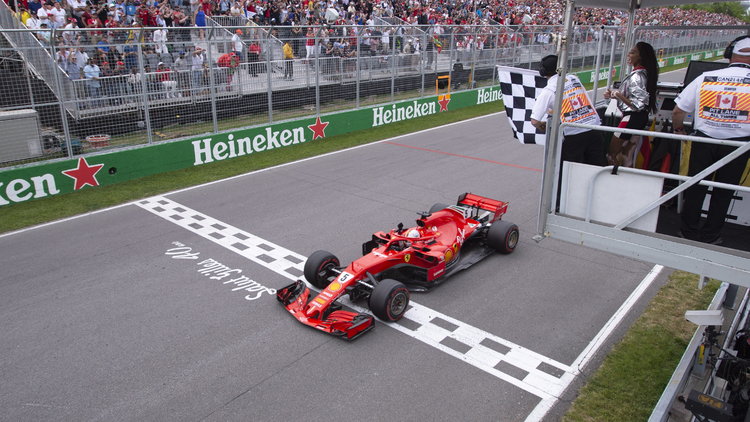 Formula 1&#039;de sezonun 7&#039;nci yarışını Ferrari kazandı! Vettel zirveye yerleşti