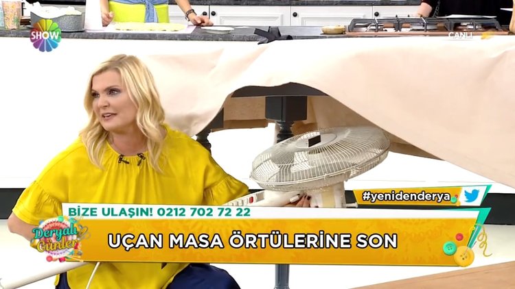 Uçan masa örtülerine son!