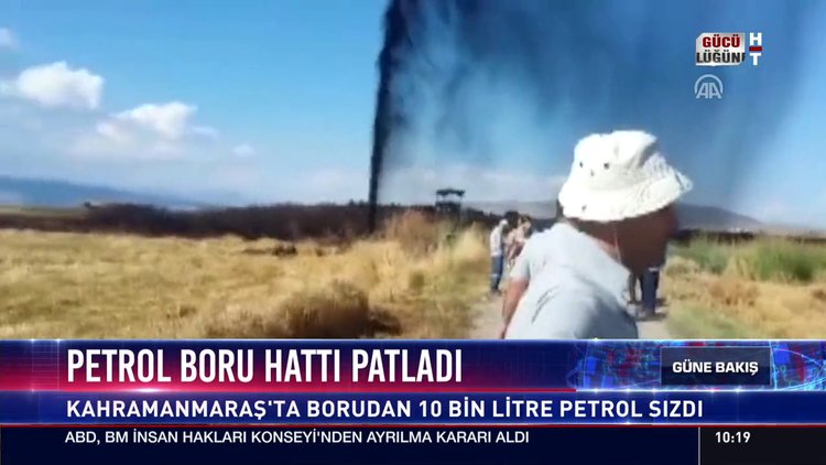 Petrol boru hattı patladı