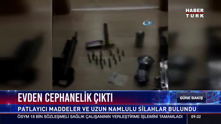 Evden cephanelik çıktı