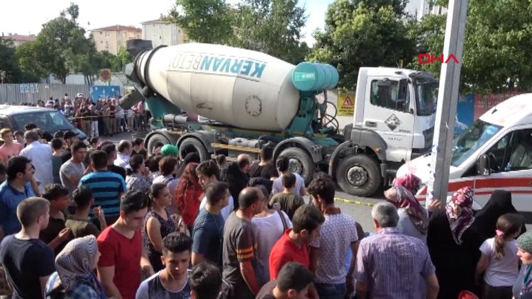 Beton mikseri yaşlı kadını öldürdü