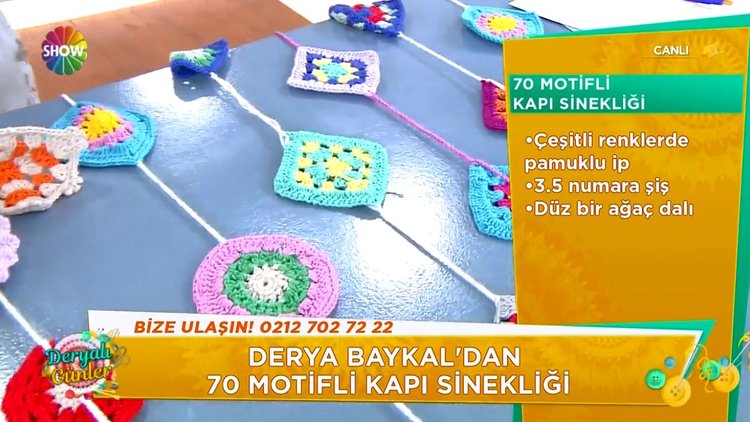 70 motifli kapı sinekliği!