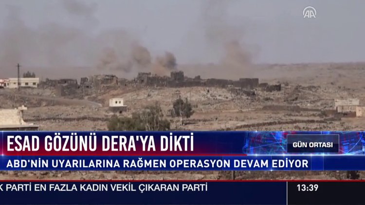 Esad gözünü Dera'ya dikti