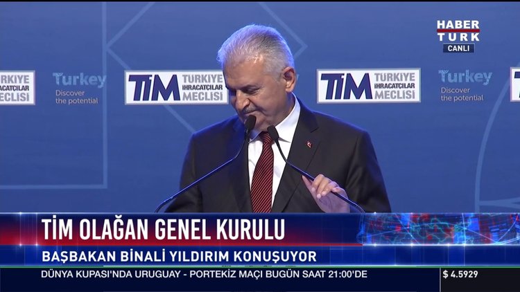 Başbakan Binali Yıldırım TİM Olağan Genel Kurulunda konuştu