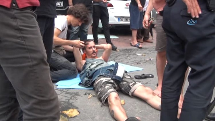 Alışveriş için gittiği markette dayak yedi