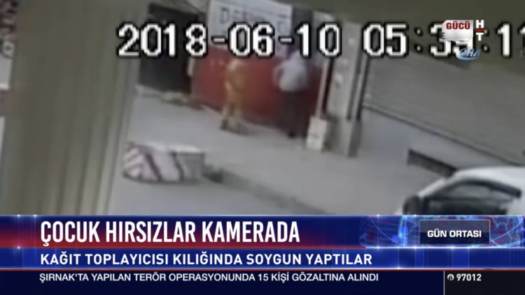 Çocuk hırsızlar kamerada