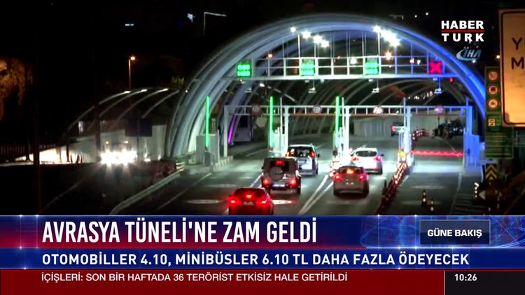 Avrasya Tüneli'ne zam geldi