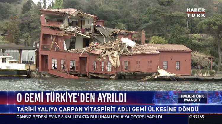O gemi Türkiye'den ayrıldı