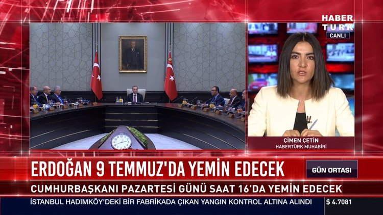 Erdoğan 9 Temmuz'da yemin edecek