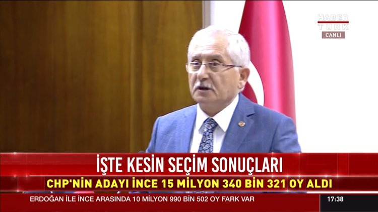 Seçim sonuçları kesinleşti