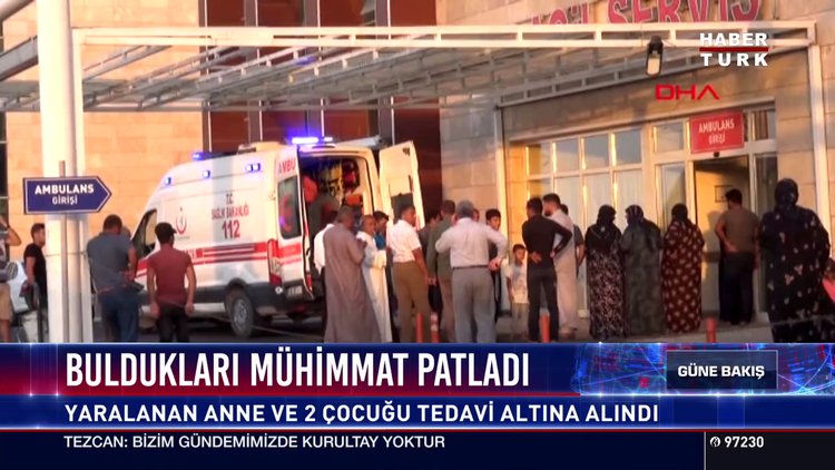 Buldukları mühimmat patladı