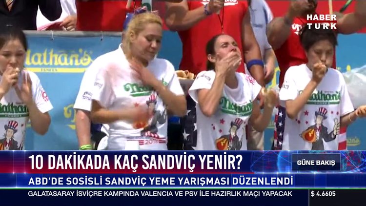 10 dakikada kaç sandviç yenir?