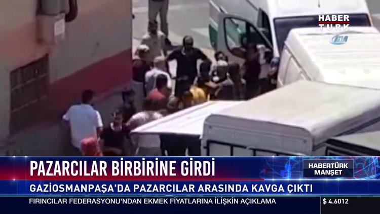 Pazarcılar birbirine girdi