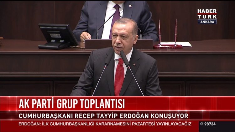 Cumhurbaşkanı Recep Tayyip Erdoğan AK Parti Grup Toplantı'sında konuştu
