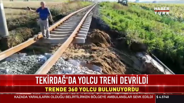 Çorlu&#039;daki tren kazası nasıl oldu? İşte o görüntü