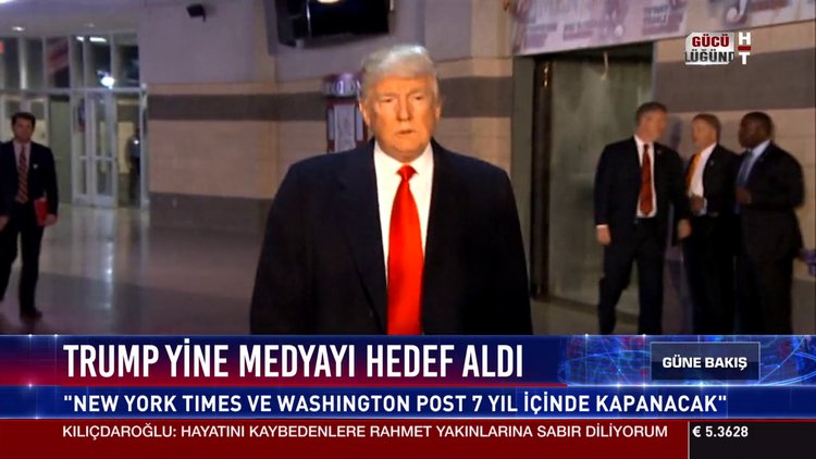 Trump yine medyayı hedef aldı