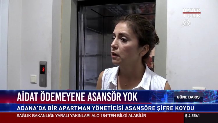 Aidat ödemeyene asansör yok
