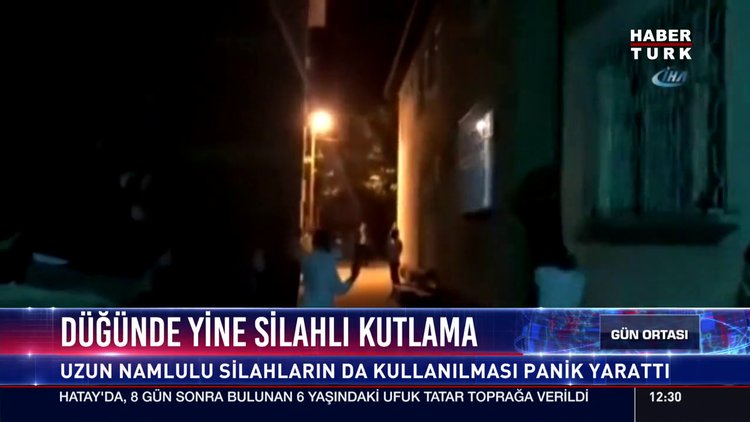 Düğünde yine silahlı kutlama
