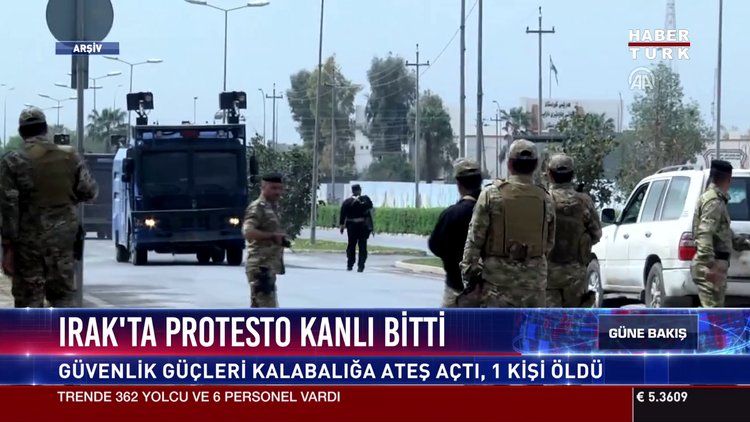 Irak'ta protesto kanlı bitti