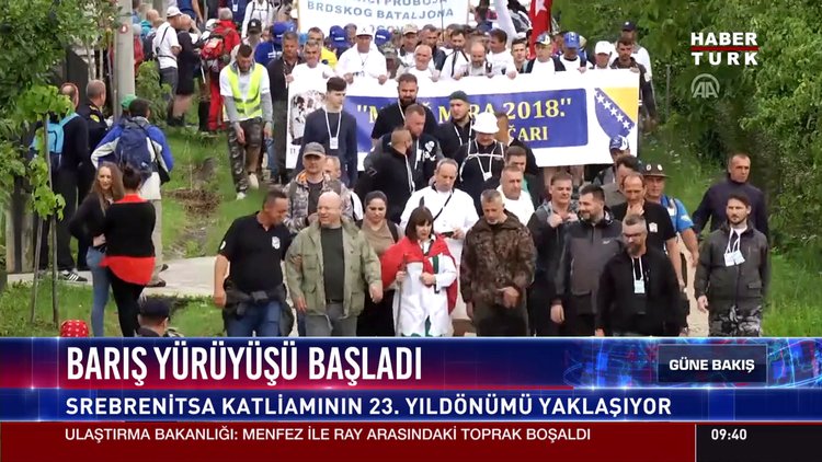Barış yürüyüşü başladı