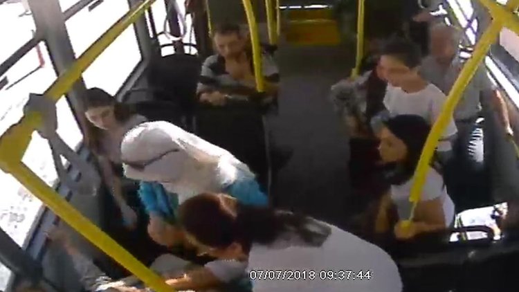 Otobüs şoförü hayatını kurtardı