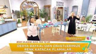Dopdolu Deryalı Günler’de bugün Senem Söker’den keçeden motifler, Alişan Kapaklıkaya’dan çok özel hikayeler ve Derya ...