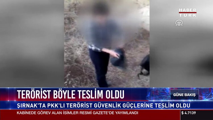 Terörist böyle teslim oldu