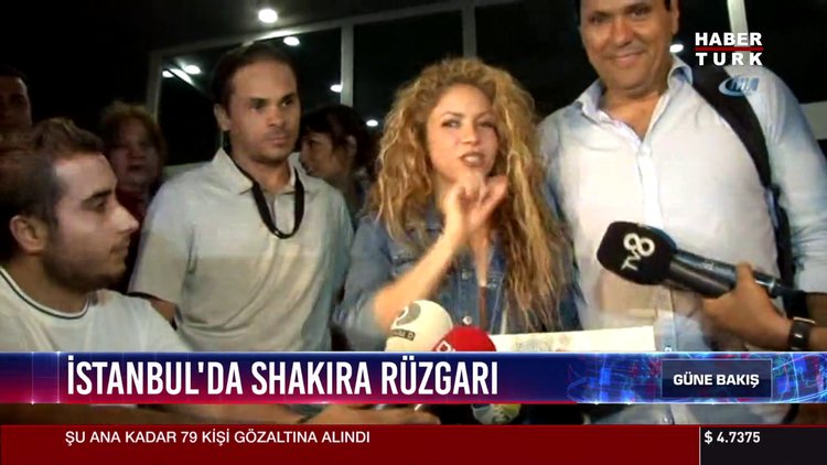 İstanbul'da Shakira rüzgarı