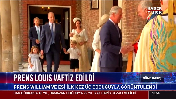 Prens Louis vaftiz edildi