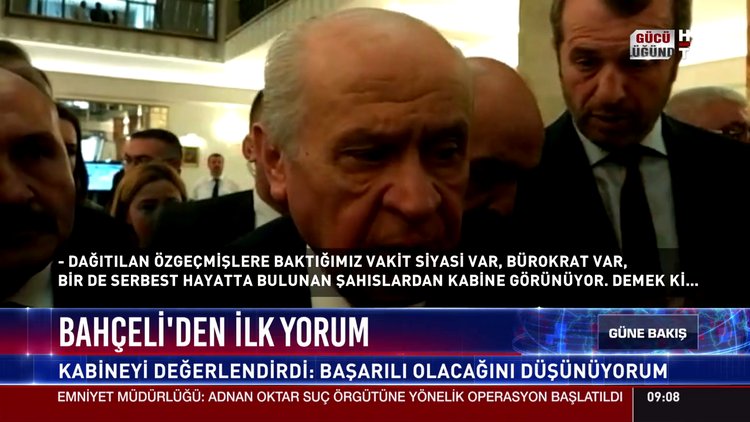 Bahçeli'den ilk yorum