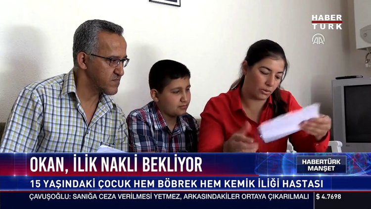 Okan, ilik nakli bekliyor
