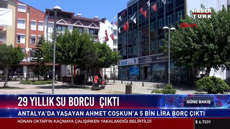 29 yıllık su borcu çıktı